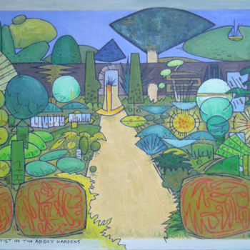 Painting titled "The Artist In The A…" by Gerald Shepherd F.F.P.S., Original Artwork, Oil