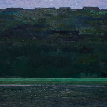 Painting titled "Loneliness. Summer" by Nikolay Biryukov, Original Artwork, Oil