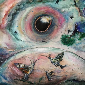 Painting titled "Иллюзии сна" by Igor Mazaletskiy, Original Artwork, Watercolor
