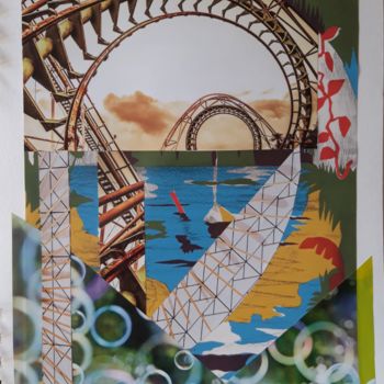 Collages intitulée "Sans titre  COL. 2" par Brigitte Mathé (MBL), Œuvre d'art originale