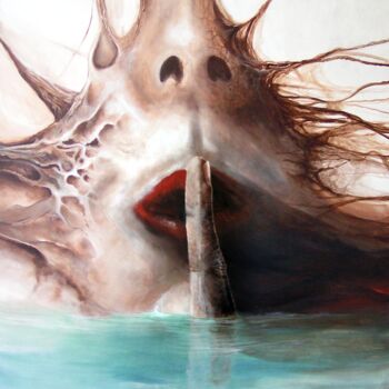「silence」というタイトルの絵画 Łukasz Kasperczykによって, オリジナルのアートワーク, オイル