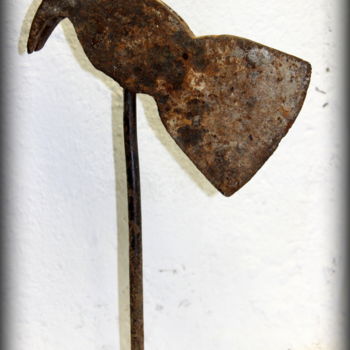 Sculpture titled "Comme un oiseau san…" by Laurent Boron, Original Artwork, Metals