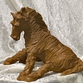 Sculpture intitulée "CHEVAL" par Catherine Lesueur (C.Lesueur), Œuvre d'art originale, Céramique