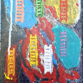 Peinture intitulée "jacob' scale" par Lalie, Œuvre d'art originale, Acrylique