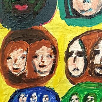 Pittura intitolato "people2" da Lalie, Opera d'arte originale, Acrilico