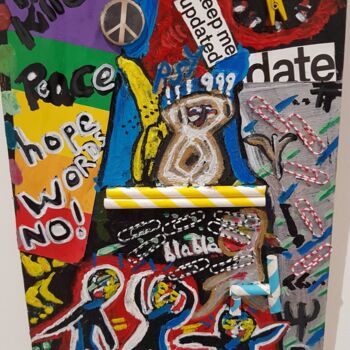 Painting titled "chez le psy" by Lalie, Original Artwork, Acrylic