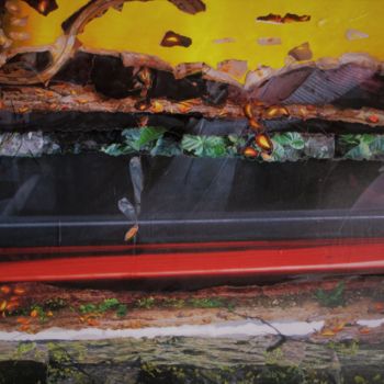 Collages titled "P-330" by Patrick Demelenne, Original Artwork, Collages
