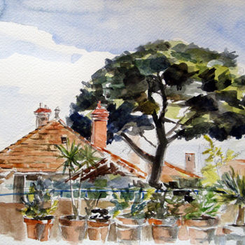 Peinture intitulée "3 coups de pinceau" par Pascal Brachet, Œuvre d'art originale, Aquarelle
