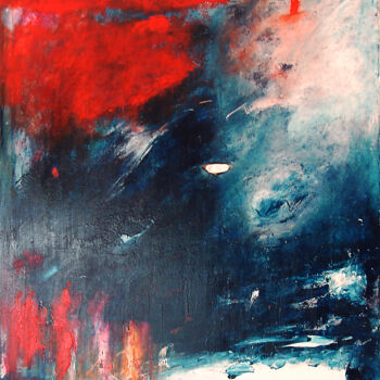Painting titled "David-Goliath" by Pascal Thomas, Original Artwork, Acrylic