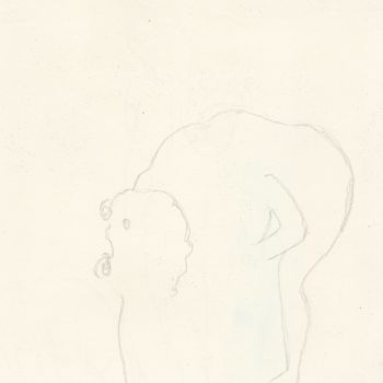 "Figure Short Pose" başlıklı Resim Janel Bragg tarafından, Orijinal sanat, Grafit