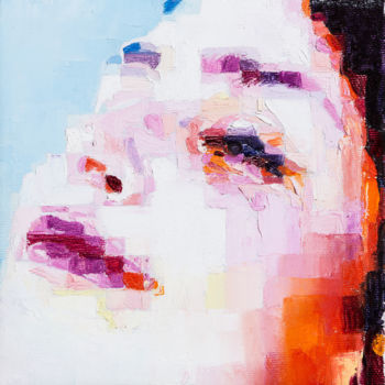 Painting titled "Le Cassette. Sorriso" by Assunta Cassa, Original Artwork, Oil