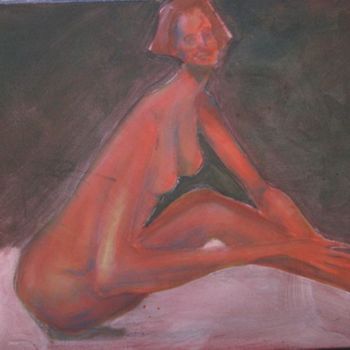 Painting titled "HAPPY RED (125nfp)" by Richard Herr, Original Artwork