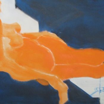 Painting titled "ORANGE JUICE (127nf…" by Richard Herr, Original Artwork