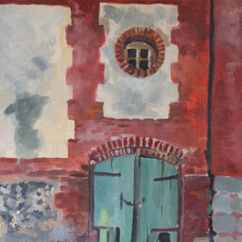Peinture intitulée "La porte de la cave" par Pascal Brachet, Œuvre d'art originale, Huile