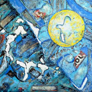 Malerei mit dem Titel "Universum" von Urs, Original-Kunstwerk, Acryl