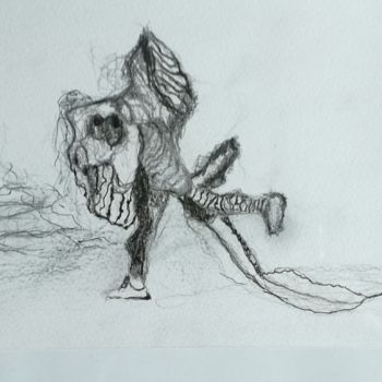 图画 标题为“Sans titre dessin 4” 由Martine Swynghedauw, 原创艺术品, 石墨