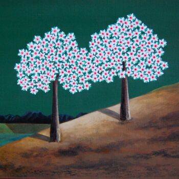 Painting titled "Vôňa večera" by Zuzana Šmehylová, Original Artwork, Oil