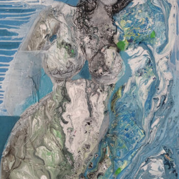 Pittura intitolato "La femme mystère" da Sylvie Oliveri, Opera d'arte originale, Acrilico