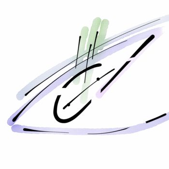 数字艺术 标题为“Zartes Auge” 由Keep Magic, 原创艺术品, 数字油画