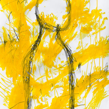 Painting titled "Daimon" by Giulio Benatti, Original Artwork, Acrylic
