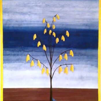 Painting titled "Tree of peace" by Zuzana Šmehylová, Original Artwork, Oil