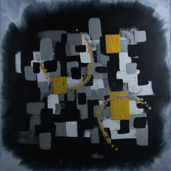 Painting titled "NoirBlanco" by Chmidis, Original Artwork, Acrylic