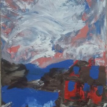 Painting titled "Nordic" by Lobo Branco, Original Artwork, Acrylic
