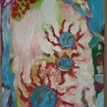 Painting titled "Growing With Love" by Lobo Branco, Original Artwork, Acrylic