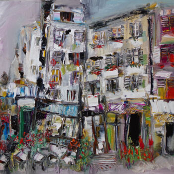 "La table du centre" başlıklı Tablo Muriel Cayet tarafından, Orijinal sanat, Petrol