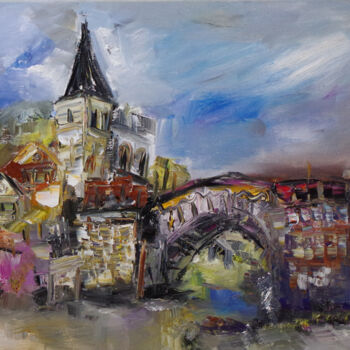 Peinture intitulée "Par le vouloir des…" par Muriel Cayet, Œuvre d'art originale, Huile