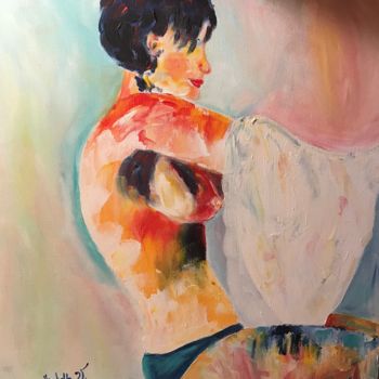 「Alma au lever」というタイトルの絵画 Isabelle Villenaによって, オリジナルのアートワーク, アクリル