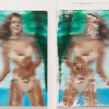 Painting titled "Bikini Girl" by Lise Soskolne, Original Artwork, Oil