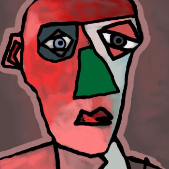 Digital Arts titled "nez-vert.jpg" by Franck Vidal, Original Artwork, Digital Painting