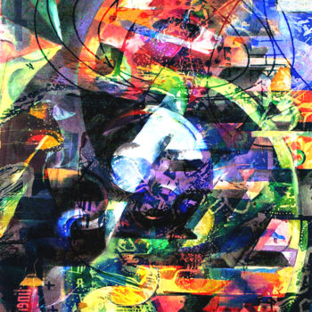 Digital Arts με τίτλο "Deep Inside the Rab…" από Barry Farley Visual Arts, Αυθεντικά έργα τέχνης, Ψηφιακή ζωγραφική