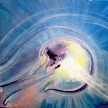 Peinture intitulée "take-off-to-the-str…" par Marianne Charlotte Mylonas-Svikovsky (Marlo), Œuvre d'art originale, Acrylique