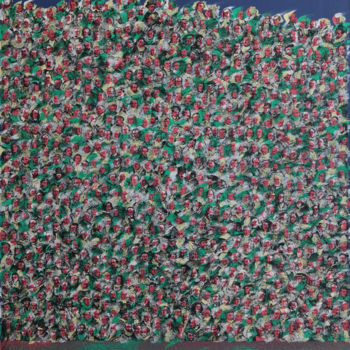 Collages titled "Famous People® #122" by Hosszu, Original Artwork, Paper