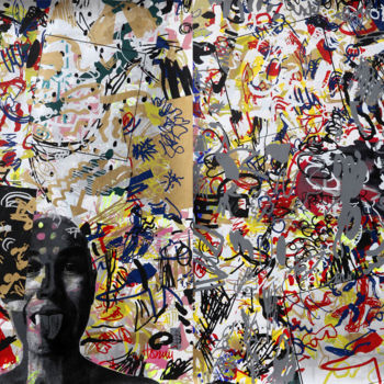 Printmaking titled "Maculing #032" by Hosszu, Original Artwork, Screenprinting