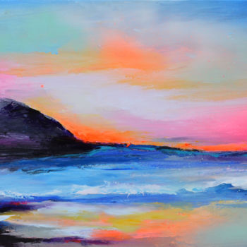 Malerei mit dem Titel "New Horizon 103 - 1…" von Roxana Gabriela Soos, Original-Kunstwerk, Acryl