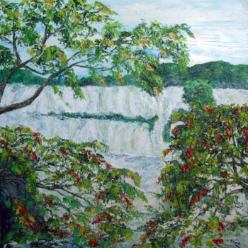 제목이 "CHUTES D'IGUAZU APR…"인 미술작품 Nicodi로, 원작, 기름