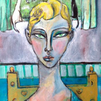 Painting titled "black/white" by Simon Taylor, Original Artwork