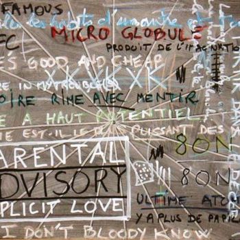 Painting titled "Explicit Love" by Toytoy, Original Artwork