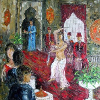 Pintura titulada "LA DANSE DE SHEHERA…" por Nicodi, Obra de arte original, Oleo
