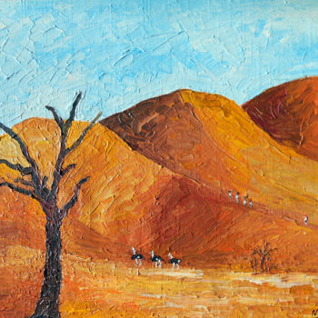 Pintura titulada "DUNES DE SOSSUSVLEI" por Nicodi, Obra de arte original, Acrílico