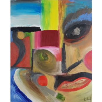 Peinture intitulée "beach" par Alexandra Knabengof, Œuvre d'art originale, Huile