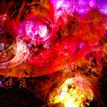 Digital Arts με τίτλο "SUPERNOVA" από Barry Farley Visual Arts, Αυθεντικά έργα τέχνης, Ψηφιακή ζωγραφική