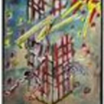 Painting titled "la maison dieu" by Lem, Original Artwork