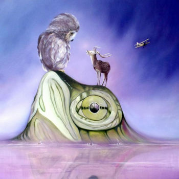 Painting titled "Three Kings" by Kirk Shiflett, Original Artwork, Oil