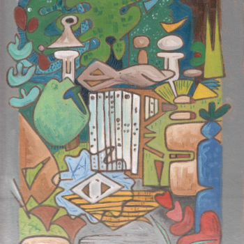 Malarstwo zatytułowany „Caged Light (The Wa…” autorstwa Gerald Shepherd F.F.P.S., Oryginalna praca, Olej
