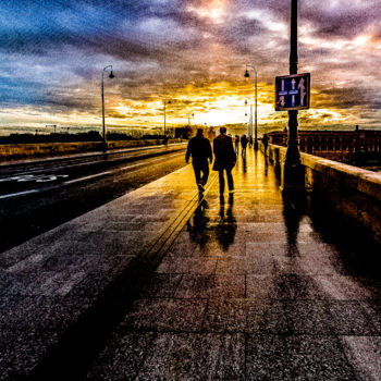 Photographie intitulée "Coucher de soleil" par Nicolas Bernié, Œuvre d'art originale