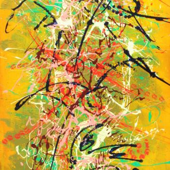 Peinture intitulée "N° 50.39 A nous deux" par Isa-L, Œuvre d'art originale, Acrylique Monté sur Châssis en bois